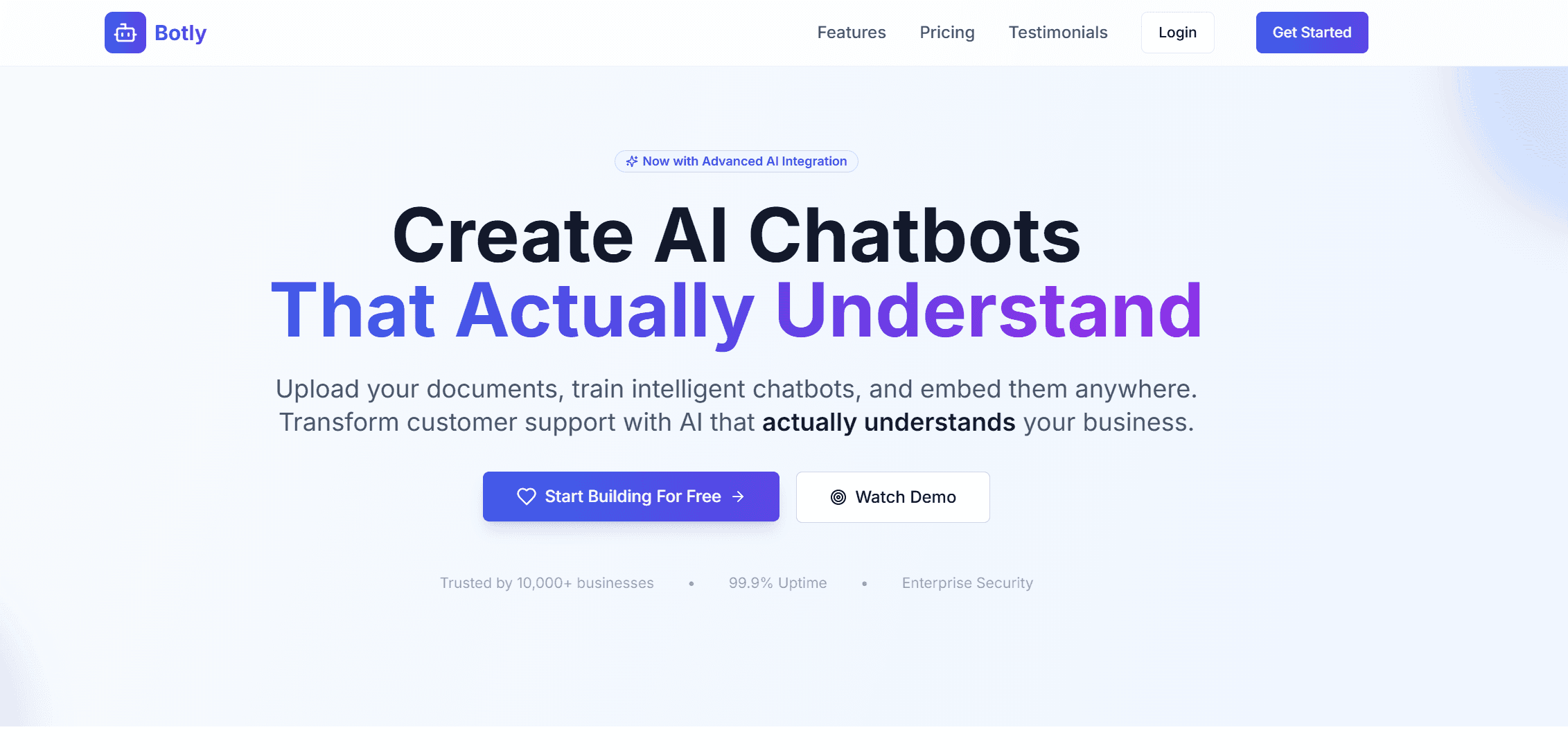 Botly: AI Chatbot Platform